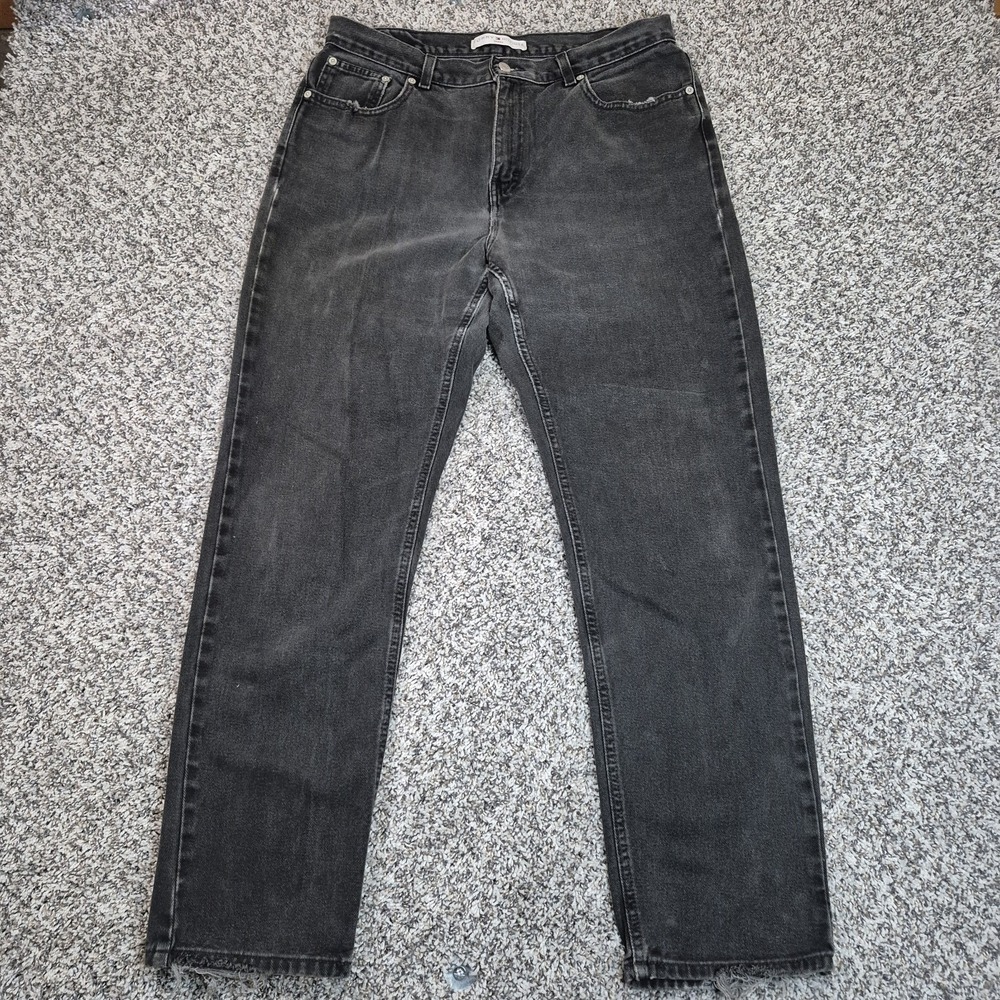Vintage Tommy Jeans Women's 14 Black Faded Perfect T Jean‎ Distressed Denim